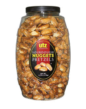 Load image into Gallery viewer, Utz Old Fashioned Sourdough Hard Pretzels – 28 oz Barrel – Big and Thick Classic Pretzel Knot Twist