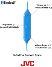 Load image into Gallery viewer, JVC HAEC20BTW Wireless Sports Headphones with Pivot Motion Fit White