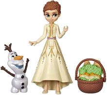 Load image into Gallery viewer, Disney Frozen Anna &amp; Olaf Small Dolls with Basket Accessory, Inspired by The Frozen 2 Movie