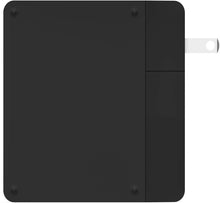 Load image into Gallery viewer, powerstation hub - Portable Battery hub with Foldable AC Power prongs - Compatible with Qi-Enabled Devices, Smartphones, Tablets, and Other USB Devices - Black