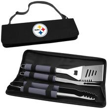 Load image into Gallery viewer, NFL Metro Digital Print BBQ Tote in Black NFL Team: Pittsburgh Steelers - Black