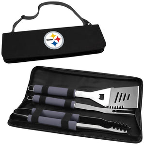 NFL Metro Digital Print BBQ Tote in Black NFL Team: Pittsburgh Steelers - Black