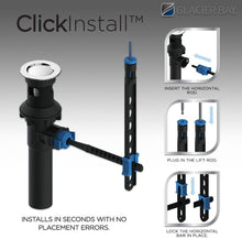 Load image into Gallery viewer, Glacier Bay Dorset Cross Single-Hole 2-Handle Bathroom Faucet in Matte Black