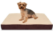 Load image into Gallery viewer, KOPEKS Rectangular Orthopedic Memory Foam Dog Bed - Includes Waterproof Inner Protector &amp; Removable Cover