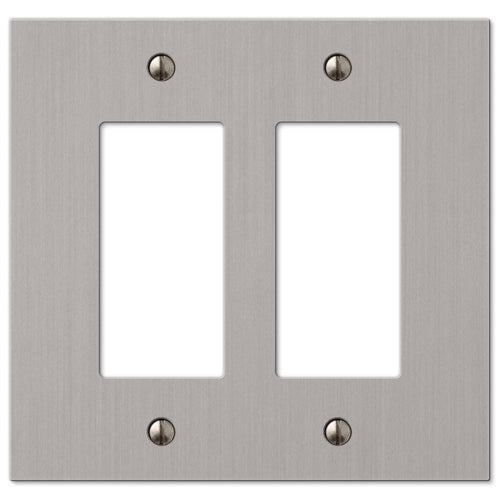 Elan Brushed Nickel 2 Rocker (GFI)