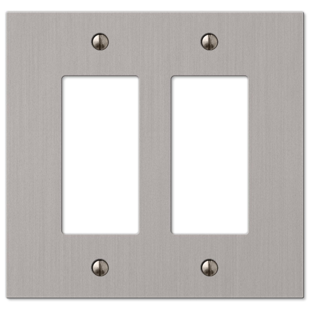 Elan Brushed Nickel 2 Rocker (GFI)