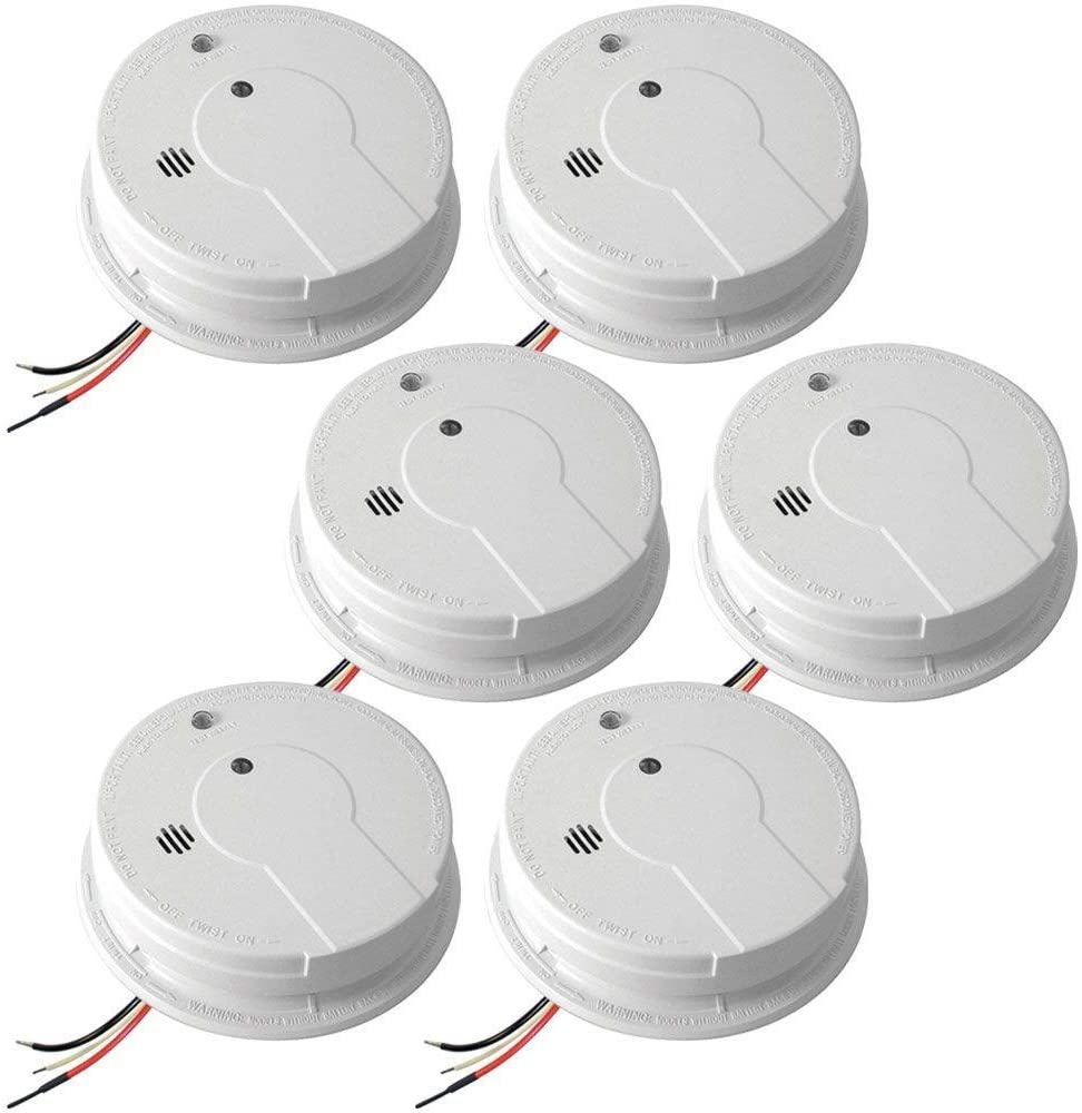Kidde i12040 120v Ac/dc Smoke Alarm w/ Battery Back up Lot of 6 by KIDDE