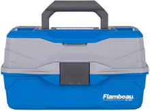 Load image into Gallery viewer, Flambeau Outdoors 6382TB 2-Tray - Classic Tray Tackle Box - Blue/Gray