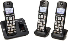 Load image into Gallery viewer, Panasonic - KX-TGE633M DECT 6.0 Expandable Cordless Phone System Digital Answering System - Metallic Black