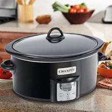Load image into Gallery viewer, Crock-Pot 4 2091290 Quart Capacity Intelligent Count Down Timer Slow Cooker Small Kitchen Appliance, Black