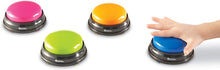 Load image into Gallery viewer, Learning Resources Answer Buzzers, Set of 4 Assorted Colored Buzzers, Game Show Buzzers, 3-1/2in, Multicolor, Ages 3+