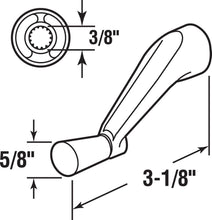 Load image into Gallery viewer, Spline Socket Crank Handle, Stone