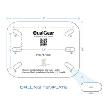 Load image into Gallery viewer, QualGear PRB-717-BLK Universal Ceiling Mount Projector Accessory