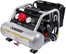 Load image into Gallery viewer, Husky 1 Gal. Portable Electric-Powered Silent Air Compressor