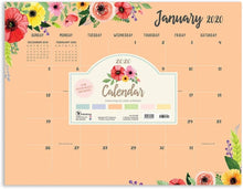 Load image into Gallery viewer, 2020 Classic Floral Desk Pad Calendar