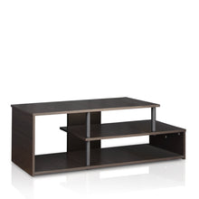 Load image into Gallery viewer, Furinno 15044CC/BK Econ Low Rise TV Stand, Espresso/Black