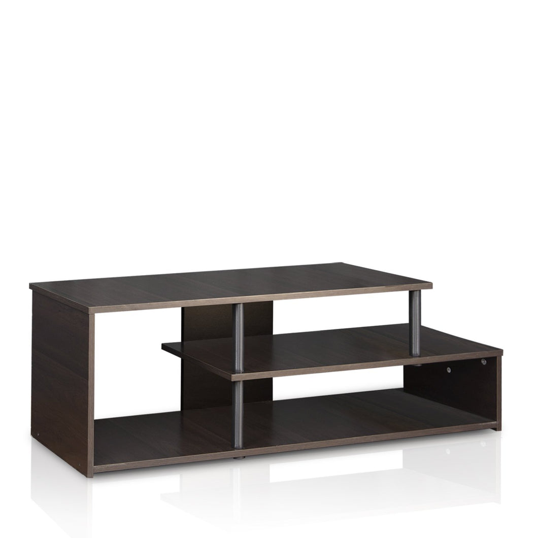 Furinno 15044CC/BK Econ Low Rise TV Stand, Espresso/Black
