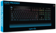 Load image into Gallery viewer, Logitech G213 Gaming Keyboard with Dedicated Media Controls, 16.8 Million Lighting Colors Backlit Keys, Spill-Resistant and Durable Design, Black
