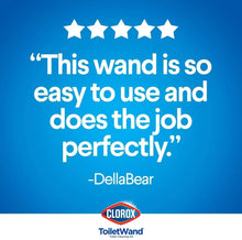 Load image into Gallery viewer, Clorox ToiletWand Disposable Toilet Cleaning System - ToiletWand, Storage Caddy and 6 Disinfecting ToiletWand Refill Heads (Packaging May Vary) (03191)