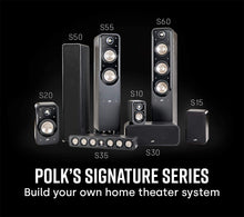 Load image into Gallery viewer, Polk Audio Signature Series S35 Center Channel Speakers for Home Theater, Surround Sound (6 Drivers) and Premium Music | Powerport Technology | Detachable Magnetic Grille