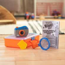 Load image into Gallery viewer, Blippi Detective Roleplay Set - Carry Case, Camera, Personalized Yellow Badge, Magnifying Glass, Activity Sheets for Ultimate Toddler and Young Child Mystery Adventure - Exclusive Content Included