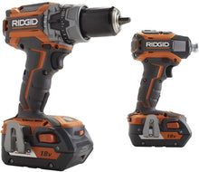 Load image into Gallery viewer, Ridgid 18-Volt Gen5X Lithium-Ion Cordless Brushless Hammer Drill and Impact Driver Combo Kit with (2) 4.0Ah Batteries