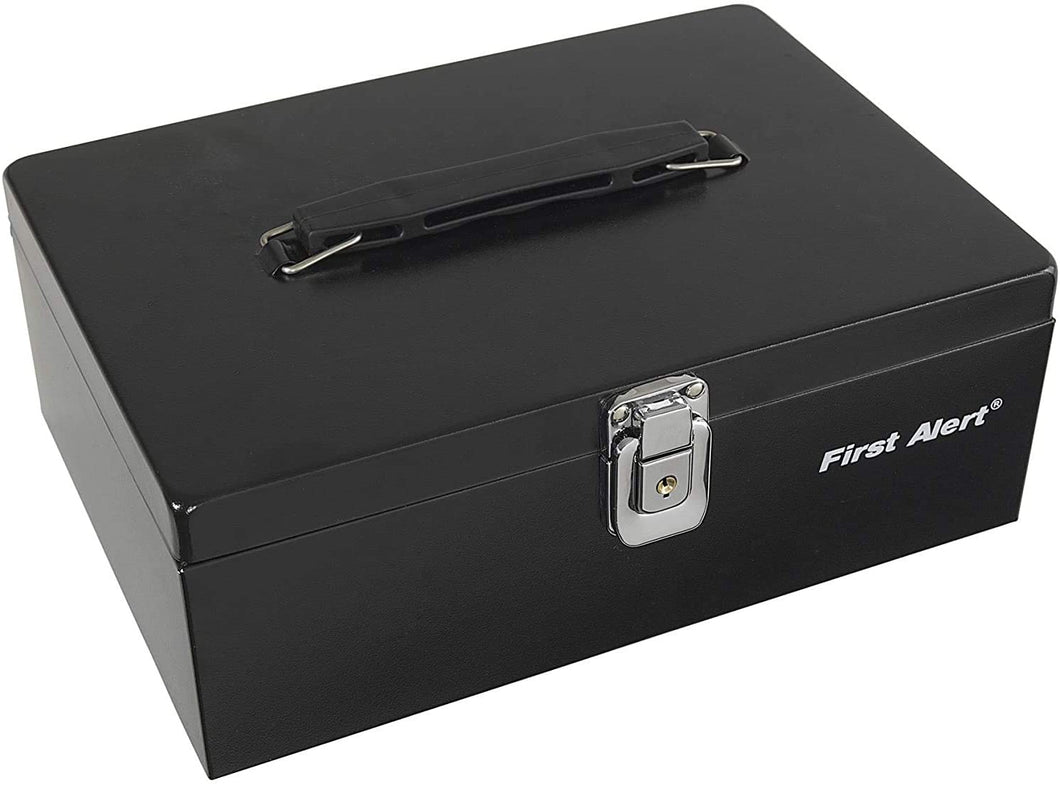 First Alert 3020F Black Steel Cash Box