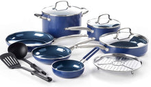 Load image into Gallery viewer, Blue Diamond Cookware Set, 12-Piece