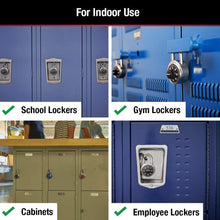 Load image into Gallery viewer, Master Lock 1500T Locker Lock Combination Padlock, 2 Pack, Black