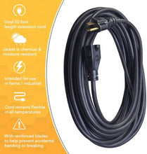 Load image into Gallery viewer, Woods 982452 2 Pack 50ft. 14/3 SJTOW Agri-Pro Extension Cord, Black