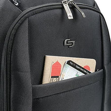Load image into Gallery viewer, Solo Metropolitan 16" Laptop Backpack with Removable Sleeve, Black/Grey