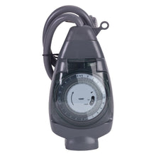 Load image into Gallery viewer, NSi Industries TORK 601A Outdoor Heavy-Duty 15-Amp 24-Hour Mechanical Plug-In General Purpose Timer with 18-Inch Cord - Multiple On/Off Settings - Compatible with Incandescent/Compact Fluorescent/LED