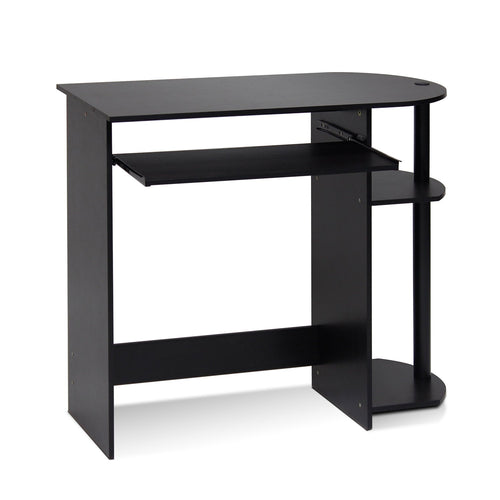 Furinno 14098R1EX/BK Easy Assembly Computer Desk, Espresso