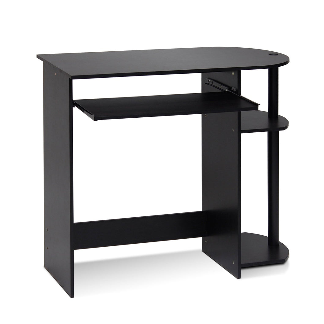 Furinno 14098R1EX/BK Easy Assembly Computer Desk, Espresso