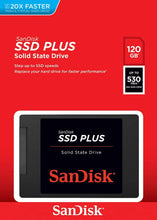 Load image into Gallery viewer, SanDisk SSD PLUS 1TB Internal SSD - SATA III 6 Gb/s, 2.5"/7mm, Up to 535 MB/s