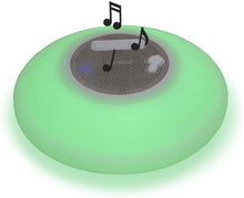 Load image into Gallery viewer, Poolmaster 54504 Portable Floating Waterproof Multi-Light Speaker with Call Functionality for Swimming Pool Party, Patio, Outdoor, Backyard, Multicolor
