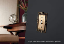 Load image into Gallery viewer, 64472 Pineapple Single Duplex Outlet Wall Plate/Switch Plate/Cover, Tumbled Antique Brass (New Version)