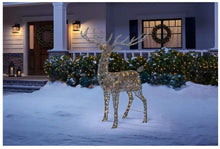 Load image into Gallery viewer, Home Accents 5.5 ft Meadow Frost Animated LED Brown Deer