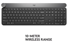 Load image into Gallery viewer, Logitech Craft Advanced Wireless Keyboard with Creative Input Dial and Backlit Keys, Dark grey and aluminum