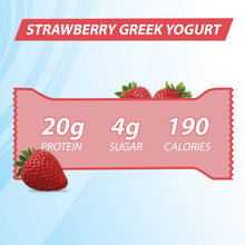 Load image into Gallery viewer, Pure Protein Bars, High Protein, Nutritious Snacks to Support Energy, Low Sugar, Gluten Free, Strawberry Greek Yogurt, 1.76oz, 6 Pack