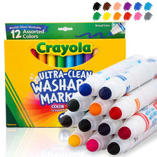 Load image into Gallery viewer, Crayola 12 Ct Ultra-Clean Washable Markers