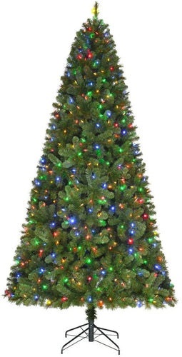 Home Accents Holiday 9 ft Wesley Long Needle Pine LED Pre-Lit Artificial Christmas Tree with 650 Color Changing Lights