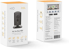 Load image into Gallery viewer, Oco HD Wi-Fi Security Camera System with Micro SD Card Support and Cloud Storage for Home and Business Monitoring, Two-Way Audio and Night Vision, 960p / 720p (HD)