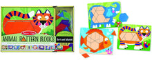 Load image into Gallery viewer, Melissa &amp; Doug Animal Pattern Blocks