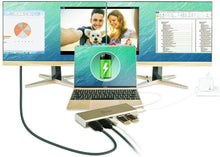 Load image into Gallery viewer, j5create USB C Hub Adapter Dock Type C Adapter USB Docking Station | Dual HDMI &amp; 2X USB-A 3.0 Ports, Ethernet | Power Delivery (PD) 2.0 | 4K Resolution Display | Windows/macOS 10.8 or Later