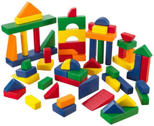 Load image into Gallery viewer, KidKraft Wooden Block Set in Primary (60-Piece)