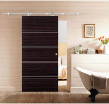 Load image into Gallery viewer, CALHOME Barn Style Sliding Door Track Hardware Set 60&quot; Top Mount Stainless-Steel