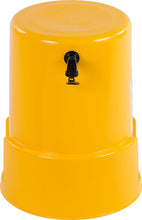 Load image into Gallery viewer, Carlisle 221004 Polyethylene Round Beverage Dispenser, 5 gal. Capacity, 12.37&quot; Dia. x 15.43&quot; H, Yellow