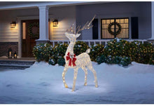 Load image into Gallery viewer, Home Accents Holiday 4.5 ft Polar Wishes LED Deer with Bow