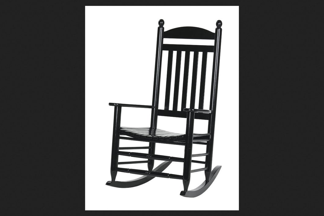 Hinkle 200sb-ds Slat Back Rocker, Black